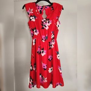 41 Hawthorne Red Floral Dress size xs